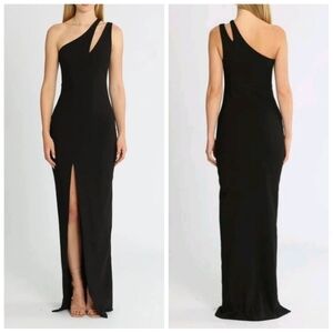 Revolve LIKELY Roxy One Shoulder Maxi Gown